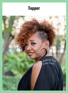 Hair Topper 10" Kinky Curly No Lace Brown - Healthy Hair Clinic